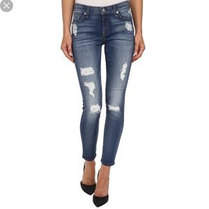 LIKE NEW 7 for all Mankind super skinny ankle